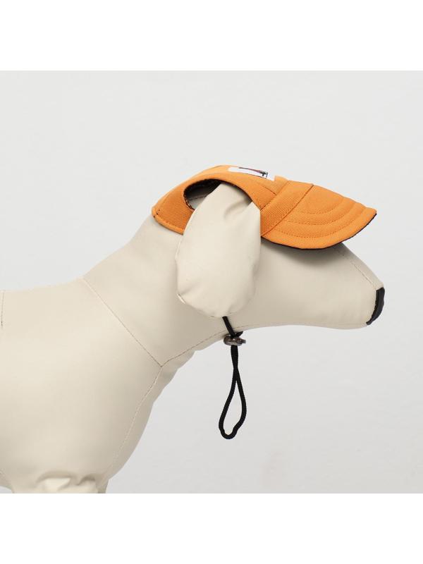 Кепка для собак, S (22-34 см), оранжевая