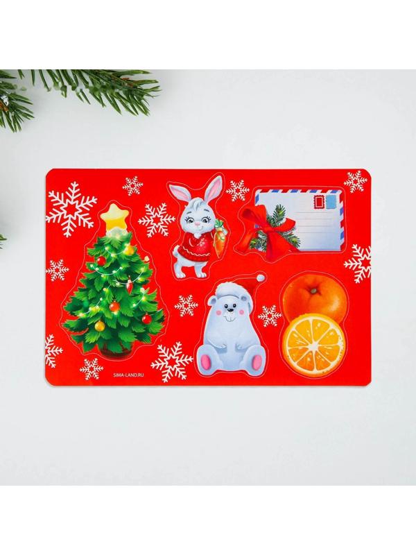 Письмо-открытка с наклейками «Новогодняя почта»