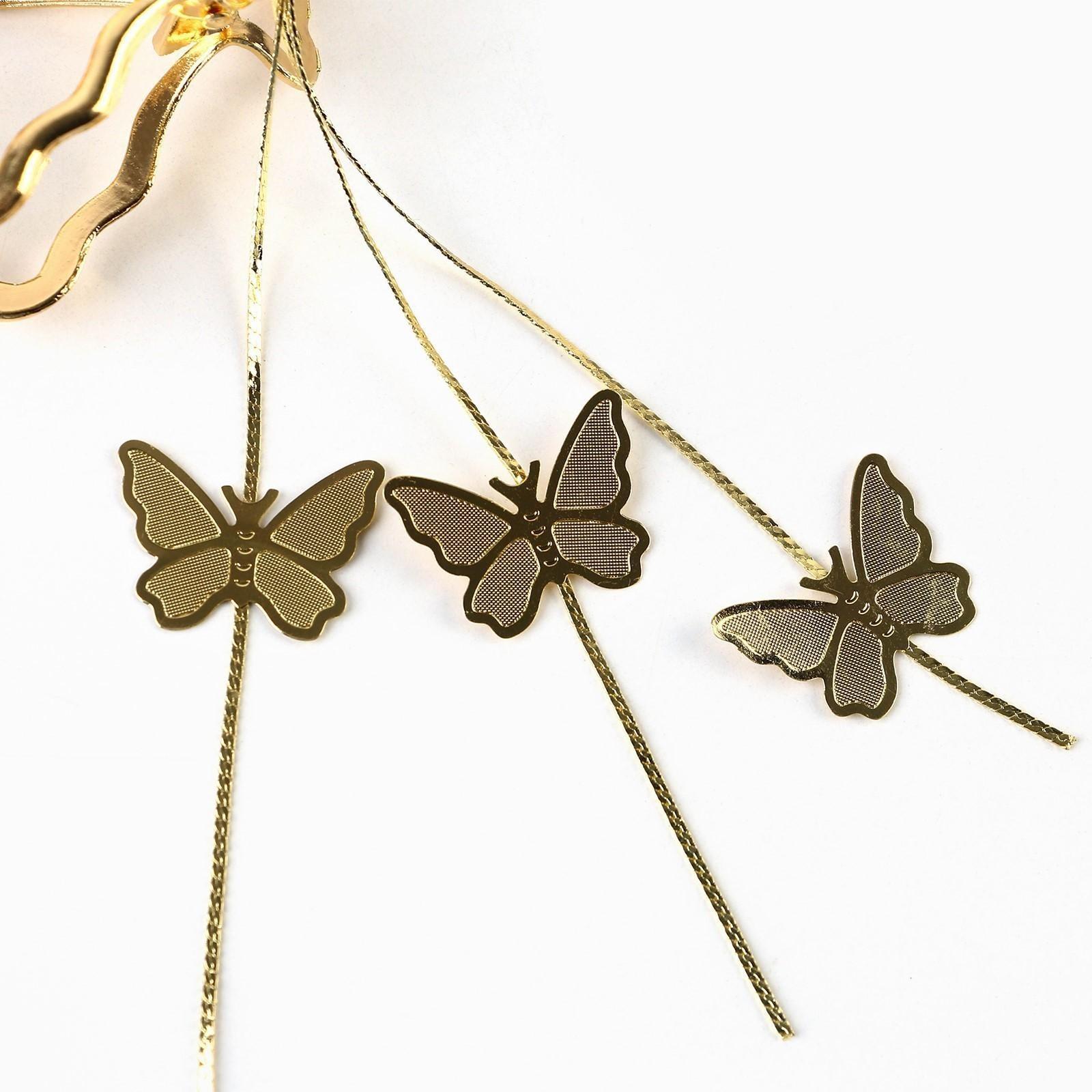 Краб для волос с цепочкой 