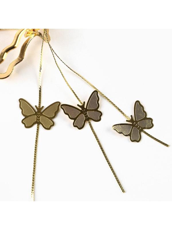 Краб для волос с цепочкой 