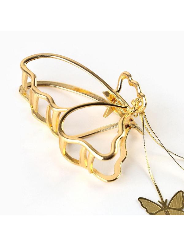 Краб для волос с цепочкой 