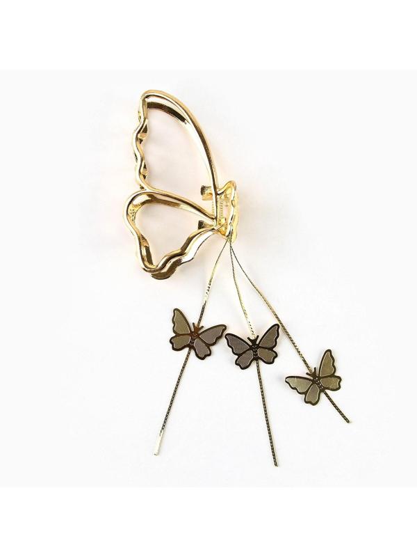 Краб для волос с цепочкой 