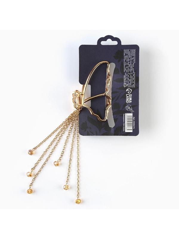 Краб для волос с цепочкой Believe in love, 14 х 6 х 3 см