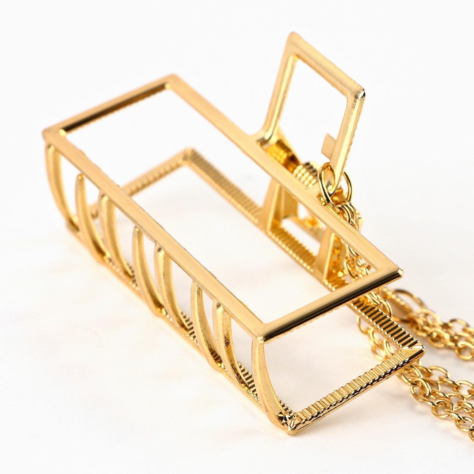 Краб для волос с цепочкой You are beautiful, 14 х 6 х 3 см