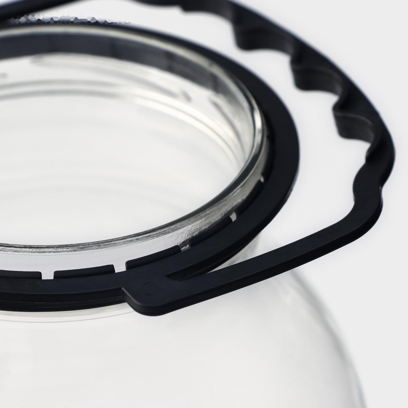 Ручка для стеклобанок, d=100 мм, цвет черный