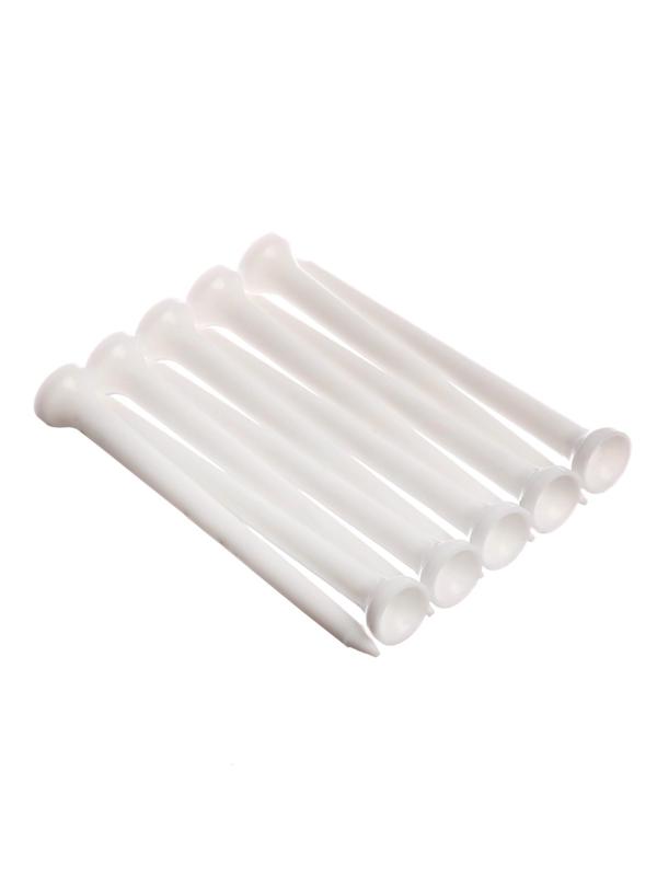 Набор подставок для гольф мяча из пластика, h-8.3 см, 10 шт, белые