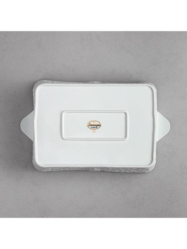 Форма для запекания Veronica, 3 л, белая, фарфор, Иран