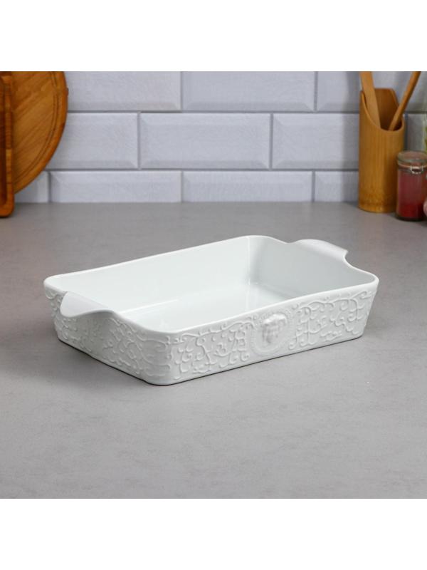 Форма для запекания Veronica, 3 л, белая, фарфор, Иран