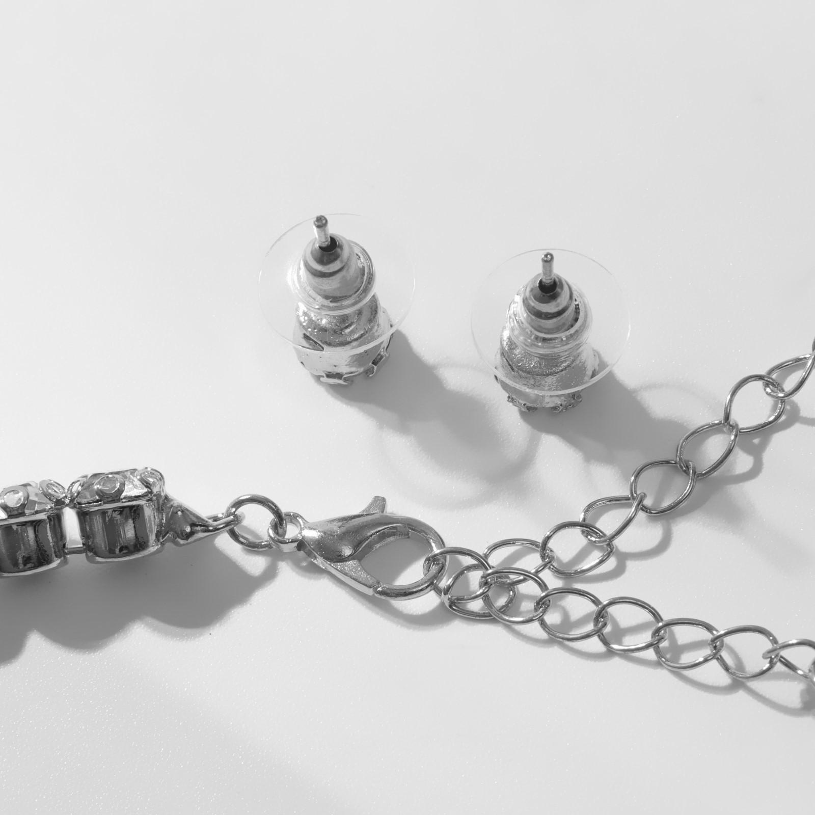 Набор 3 предмета: серьги, колье, браслет 