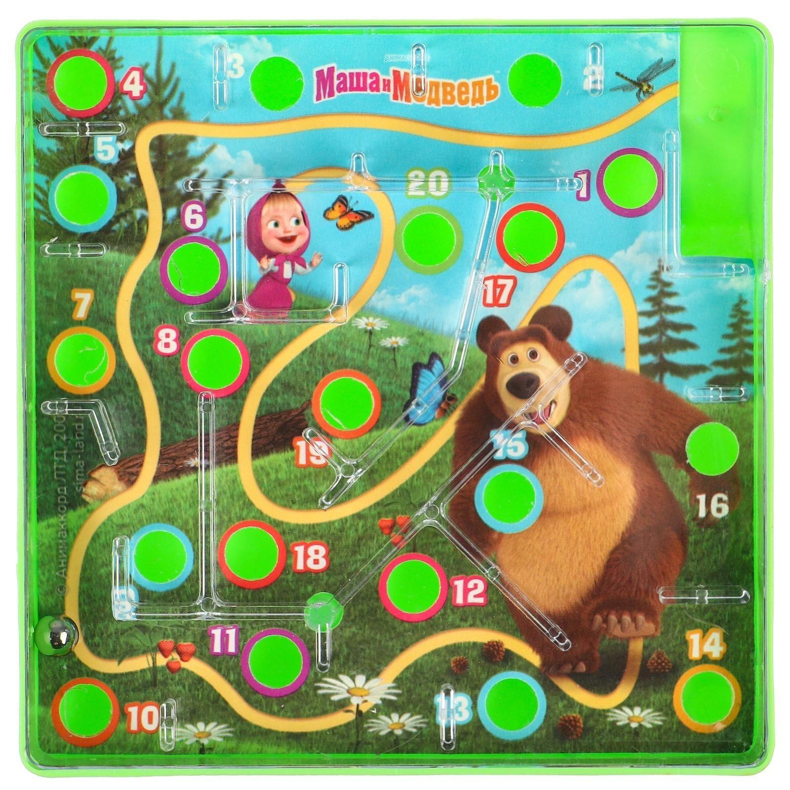 Настольная игра «‎Весёлый лабиринт. Маша и Медведь»