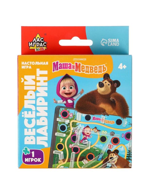 Настольная игра «‎Весёлый лабиринт. Маша и Медведь»