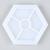 Форма силиконовая для эпоксидной смолы «Шестиугольник», размер изделия 11,6 × 10,1 × 1,2 см
