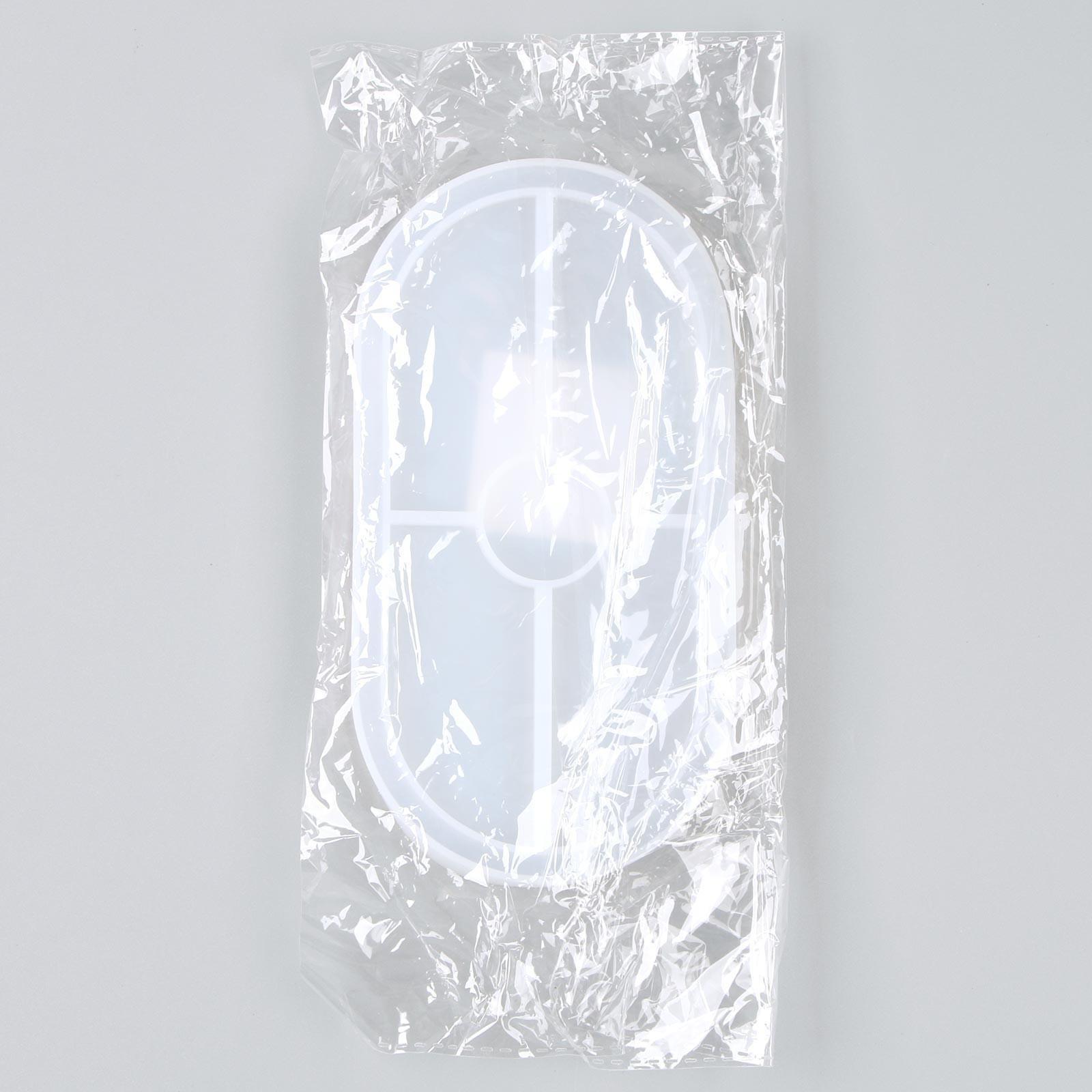 Форма силиконовая для эпоксидной смолы «Овал», размер изделия 9,2 × 17,6 × 1,4 см