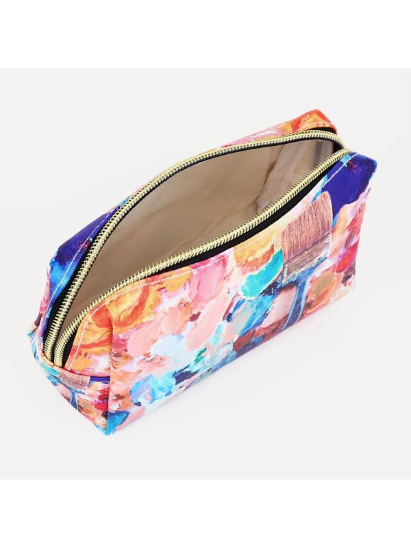 Косметичка на молнии, цвет разноцветный