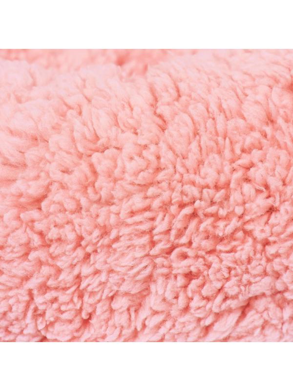 Лежанка для собак и кошек «Уют», мягкий мех, 45 х 35 х 11 см, розовая