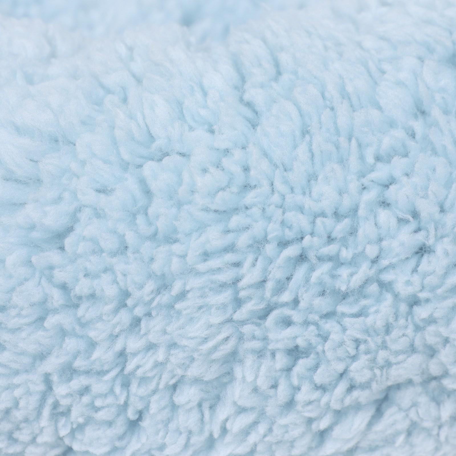 Лежанка для собак и кошек «Уют», мягкий мех, 45 х 35 х 11 см, голубая