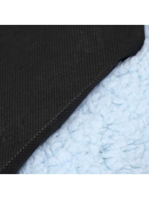 Лежанка для собак и кошек «Уют», мягкий мех, 45 х 35 х 11 см, голубая