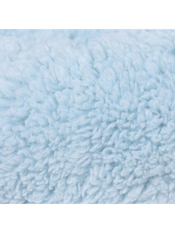 Лежанка для собак и кошек «Уют», мягкий мех, 45 х 35 х 11 см, голубая