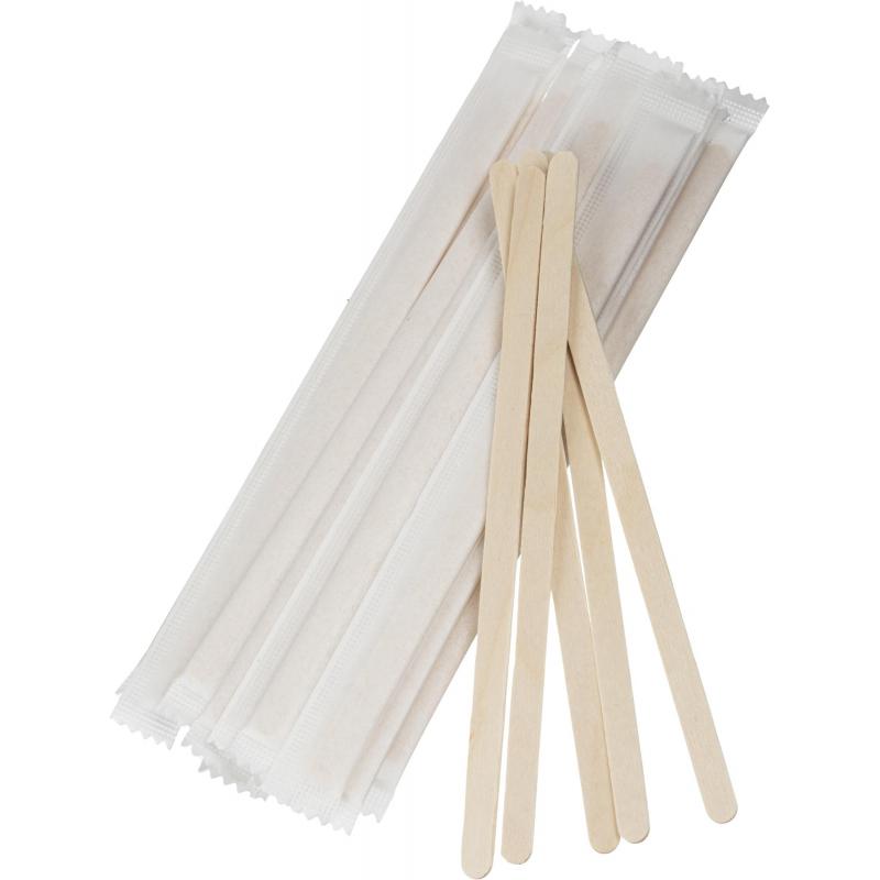 Размешиватель одноразовый в инд. упак., деревянный 18 см 250шт/уп