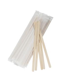 Размешиватель одноразовый в инд. упак., деревянный 18 см 250шт/уп