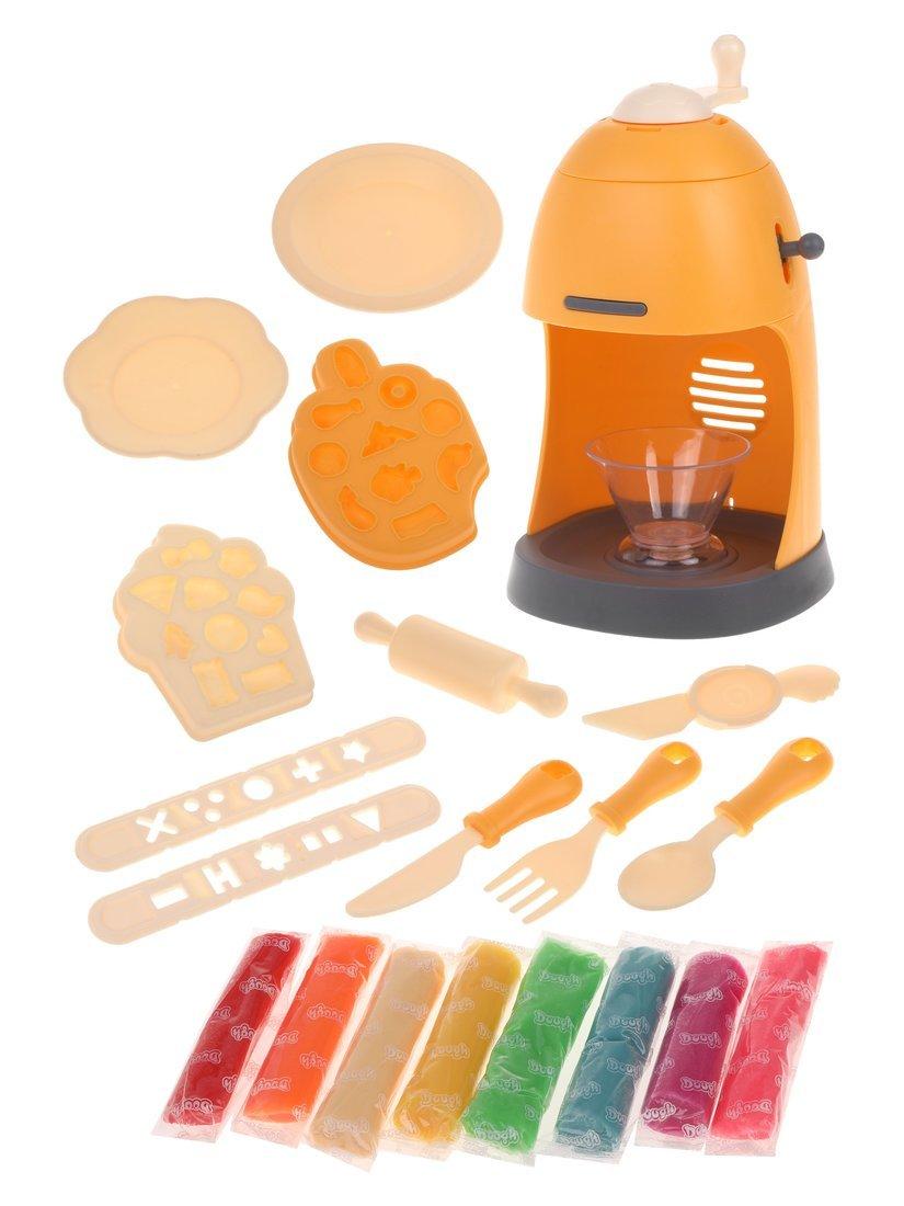 Набор для лепки Машинка для мороженого, тесто 8 цветов, 225 г, машинка для
мороженого, 2 насадки, 10 аксессуаров