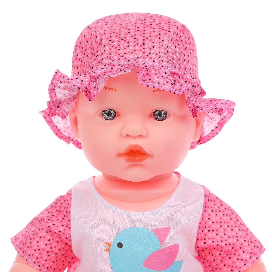 Игр. набор Мой малыш, в комплекте пупс 45 см озвуч, пьет, писает,предметов 10
шт., эл.пит AG13*2шт.вх. в комплект, кор.