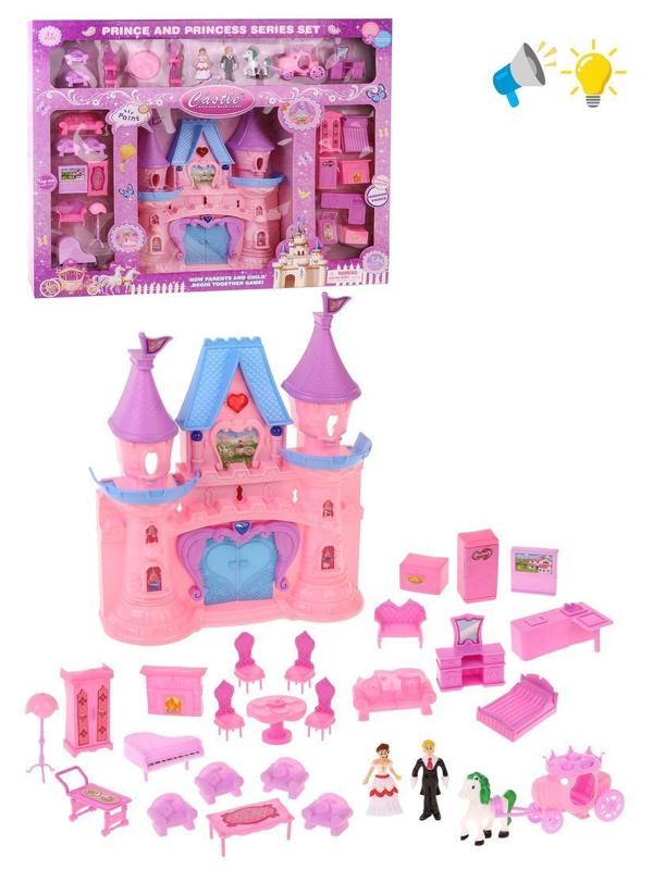 ДЕФЕКТ УПАКОВКИ Игр. наб. Замок, свет, звук, в компл. предм. 27шт., эл. пит.
ААх3шт. не вх. в компл., кор.