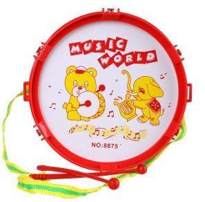Барабан Мир музыки 20 см, 2 пал., в ассорт.