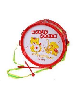 Барабан Мир музыки 20 см, 2 пал., в ассорт.
