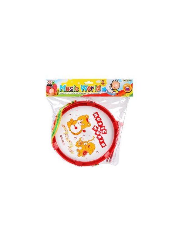 Барабан Мир музыки 20 см, 2 пал., в ассорт.