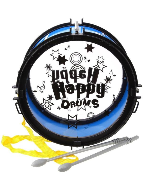 Барабан Счастливчик 22,5 см, 2 пал., в ассорт.