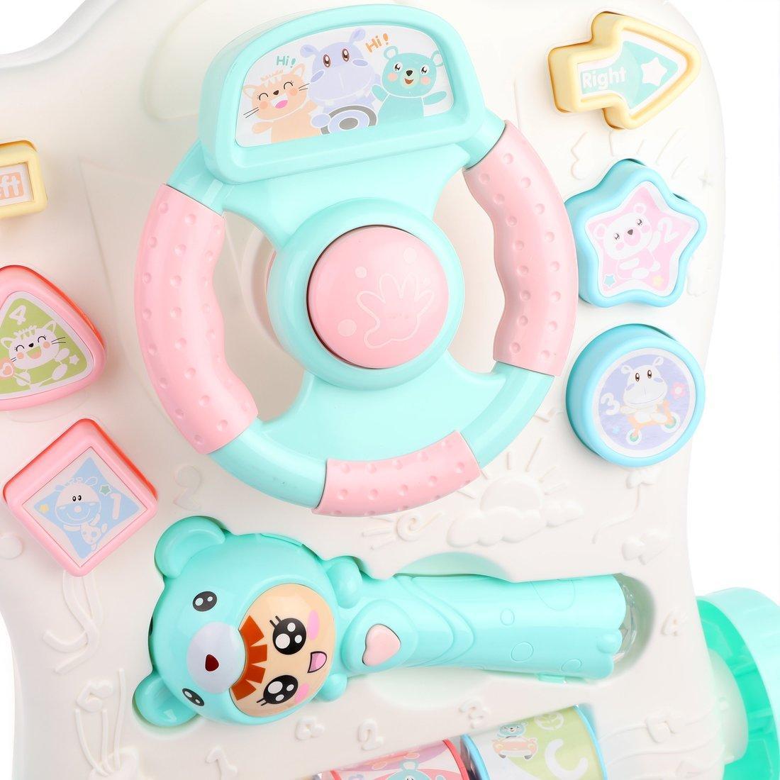 Каталка-ходунки-сортер Забавный малыш, свет, звук, микрофон, эл.пит. ААА*3 не
вх.в комплект