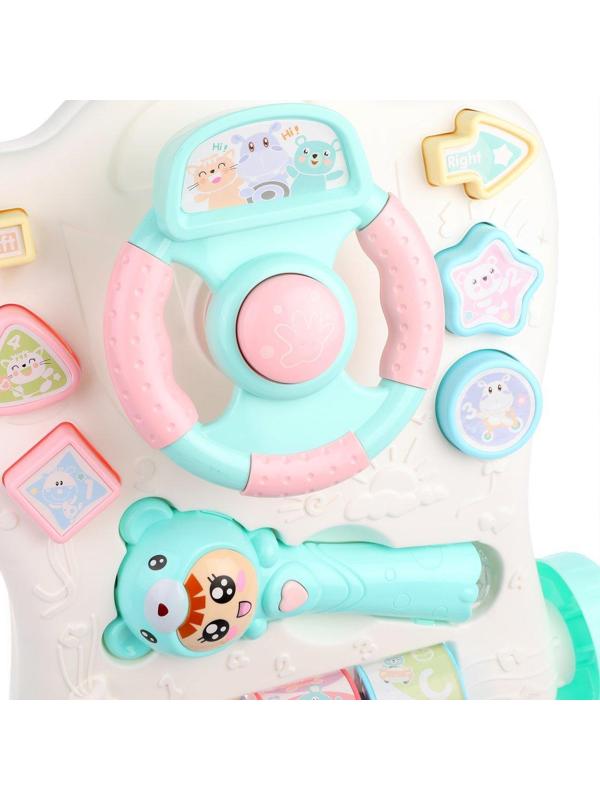 Каталка-ходунки-сортер Забавный малыш, свет, звук, микрофон, эл.пит. ААА*3 не
вх.в комплект