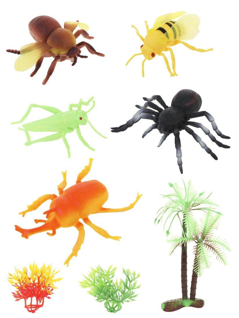 Набор фигурок Насекомые, 8 предм., пакет