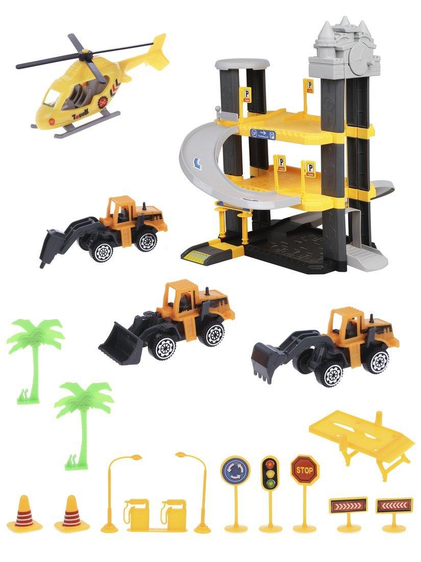 Игровой набор Стройплощадка, в комплекте: деталей 51шт., транспорт 4шт.,
наклейка, коробка