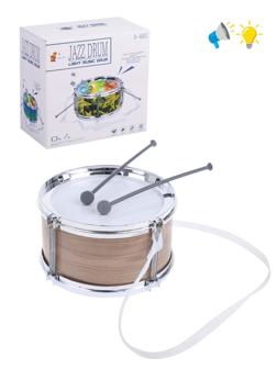 Музыкальный инструмент: барабан, 2 палочки, ремешок, эл.пит. АА*3, не вх.в
компл., коробка