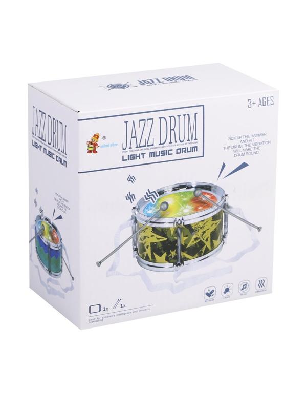 Музыкальный инструмент: барабан, 2 палочки, ремешок, эл.пит. АА*3, не вх.в
компл., коробка