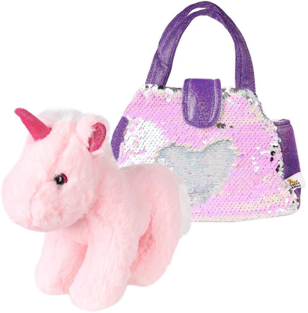 Единорог 18см в сумочке с пайетками