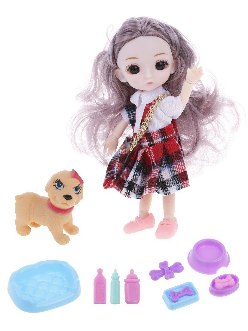 Игр.наб.Любимый питомец, в компл. кукла 15см., питомец, предм. 10шт., кор.