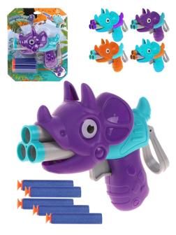 Бластер, в комплекте: мягкие пули 5шт., коробка