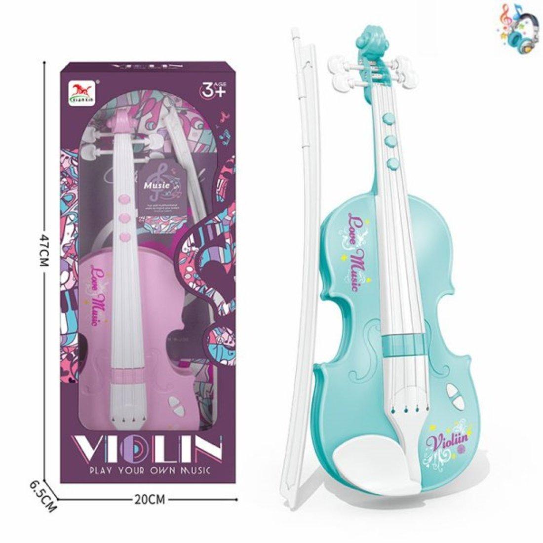 Музыкальный инструмент: скрипка, свет, звук, эл. пит. ААх3 шт., не вх.в
компл., в ассорт., коробка