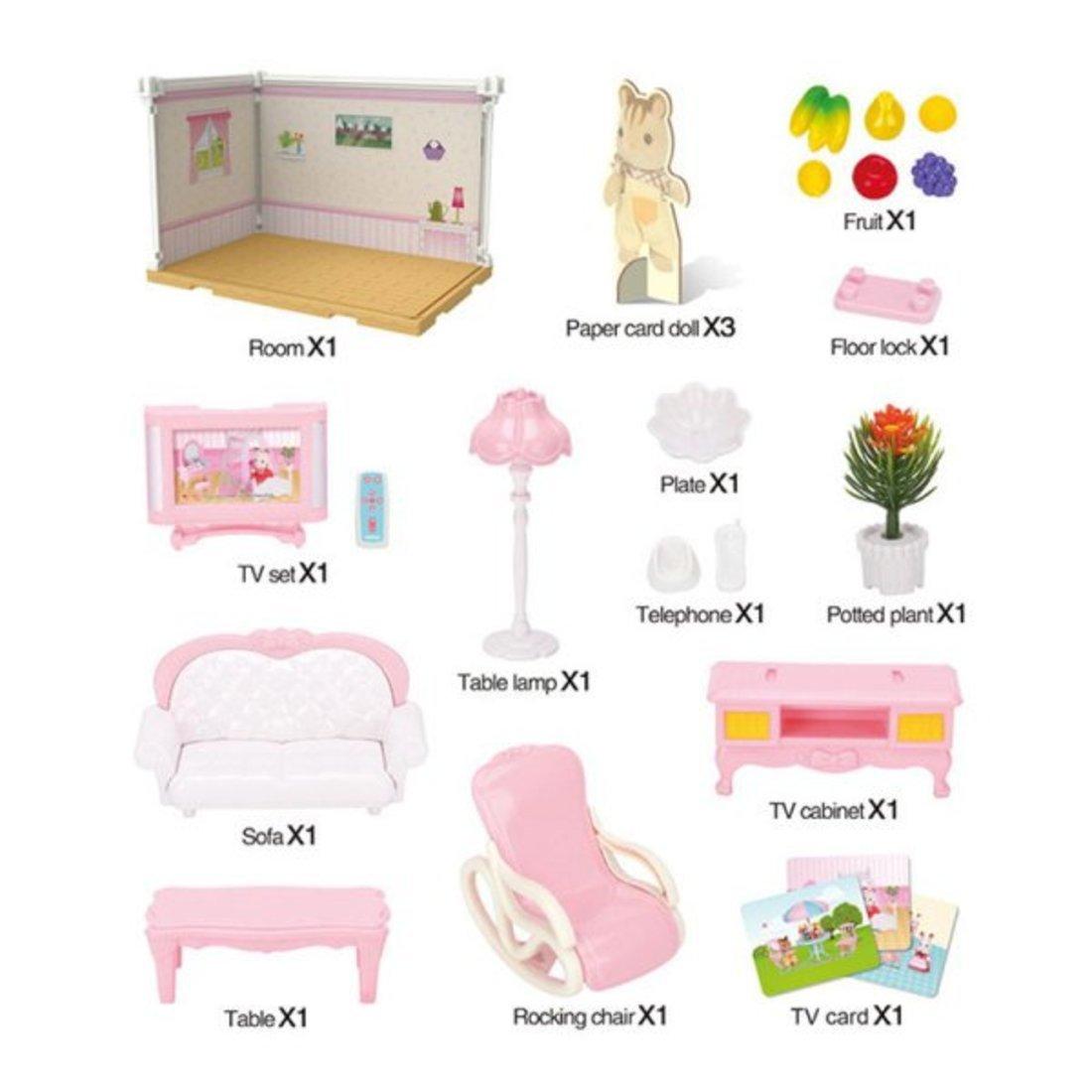 Игр. наб. Гостинная, в компл. предметов 22 шт.