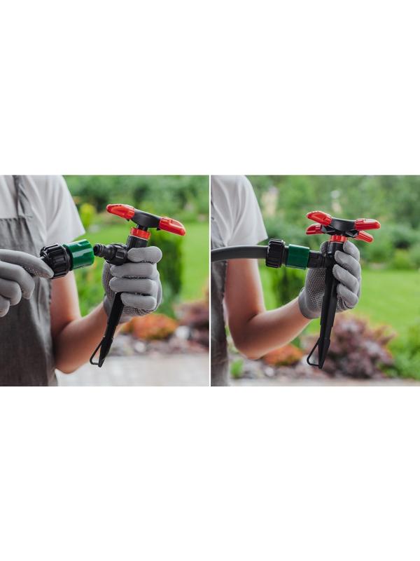 Распылитель 4-лепестковый, под коннектор, пика, пластик, «Жук»