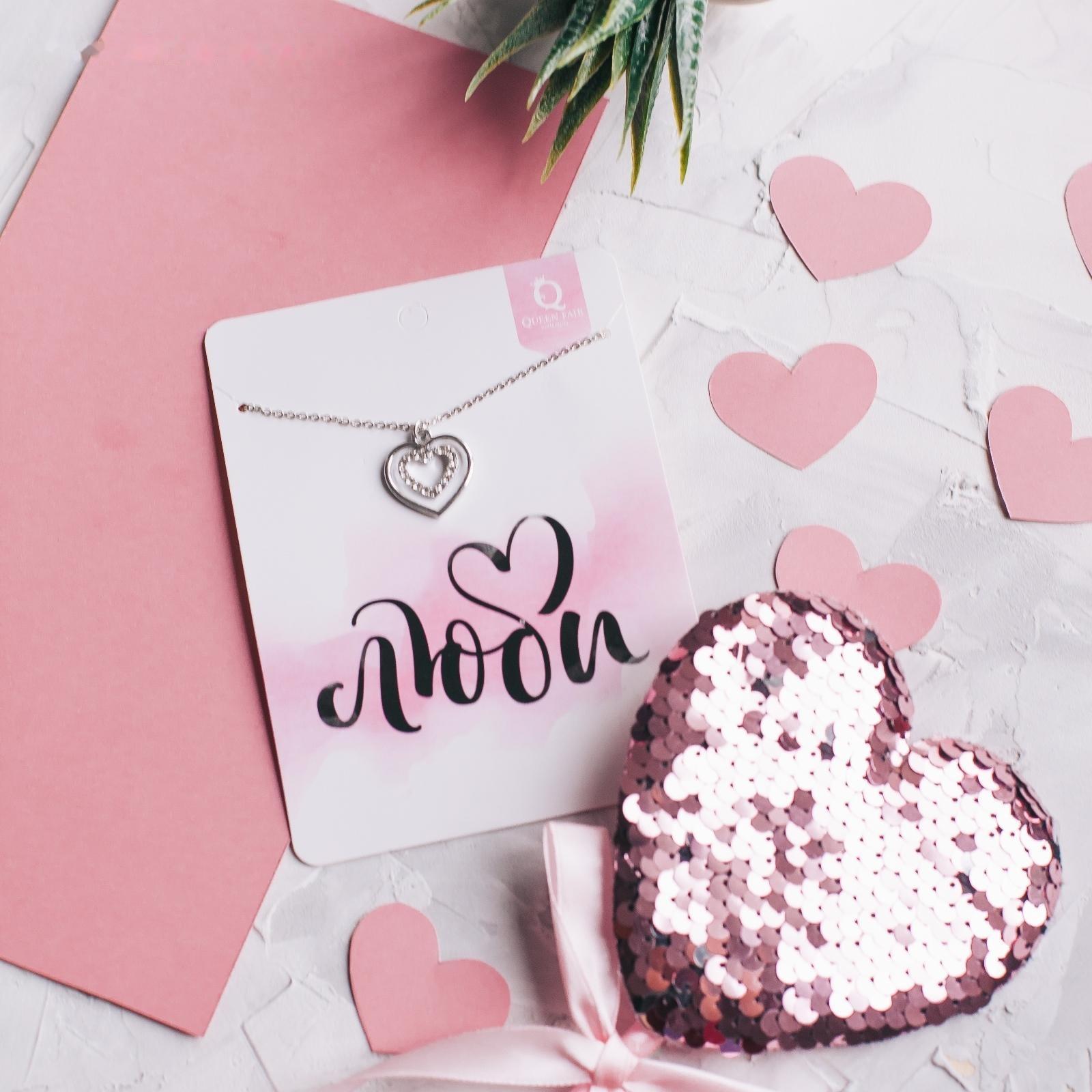 Кулон Dream люби, цвет белый в серебре, 45см