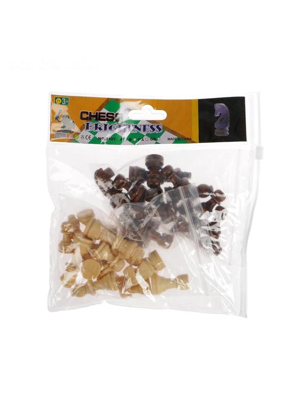 Шахматные фигуры, дерево, король h-5.5 см, пешка h-2.8 см, микс