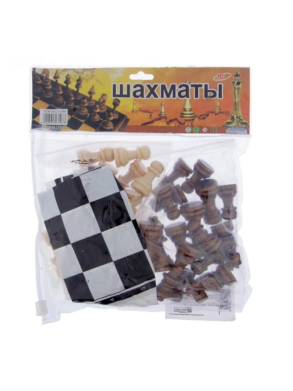 Шахматные фигуры, дерево, король h-5.5 см, пешка h-2.8 см, микс