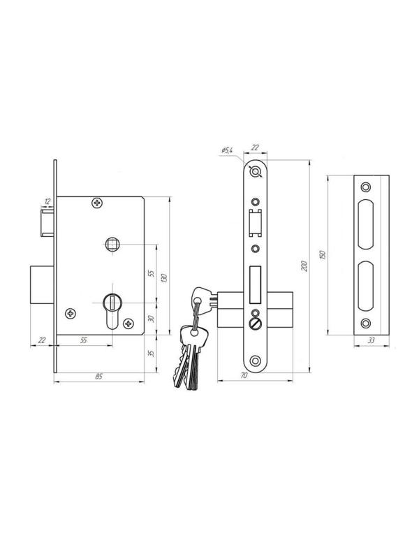Замок врезной Димитровград 
