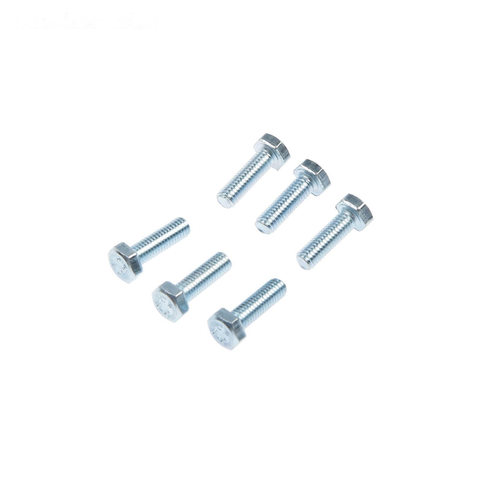 Болт СТРОЙБАТ, с шестигранной головкой, оцинкованный, DIN933, М6х20 мм, 6 шт