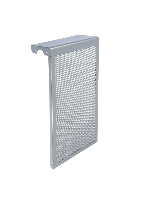 Экран на чугунный радиатор ZEIN, 290х610х150 мм, 3 секции, металлический, цвет металлик