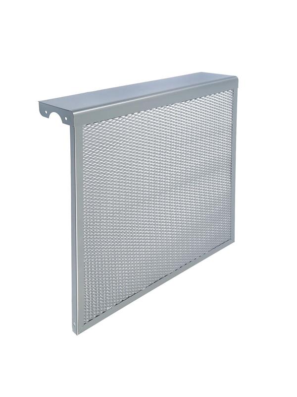 Экран на чугунный радиатор ZEIN, 590х610х150 мм, 6 секций, металлический, цвет металлик